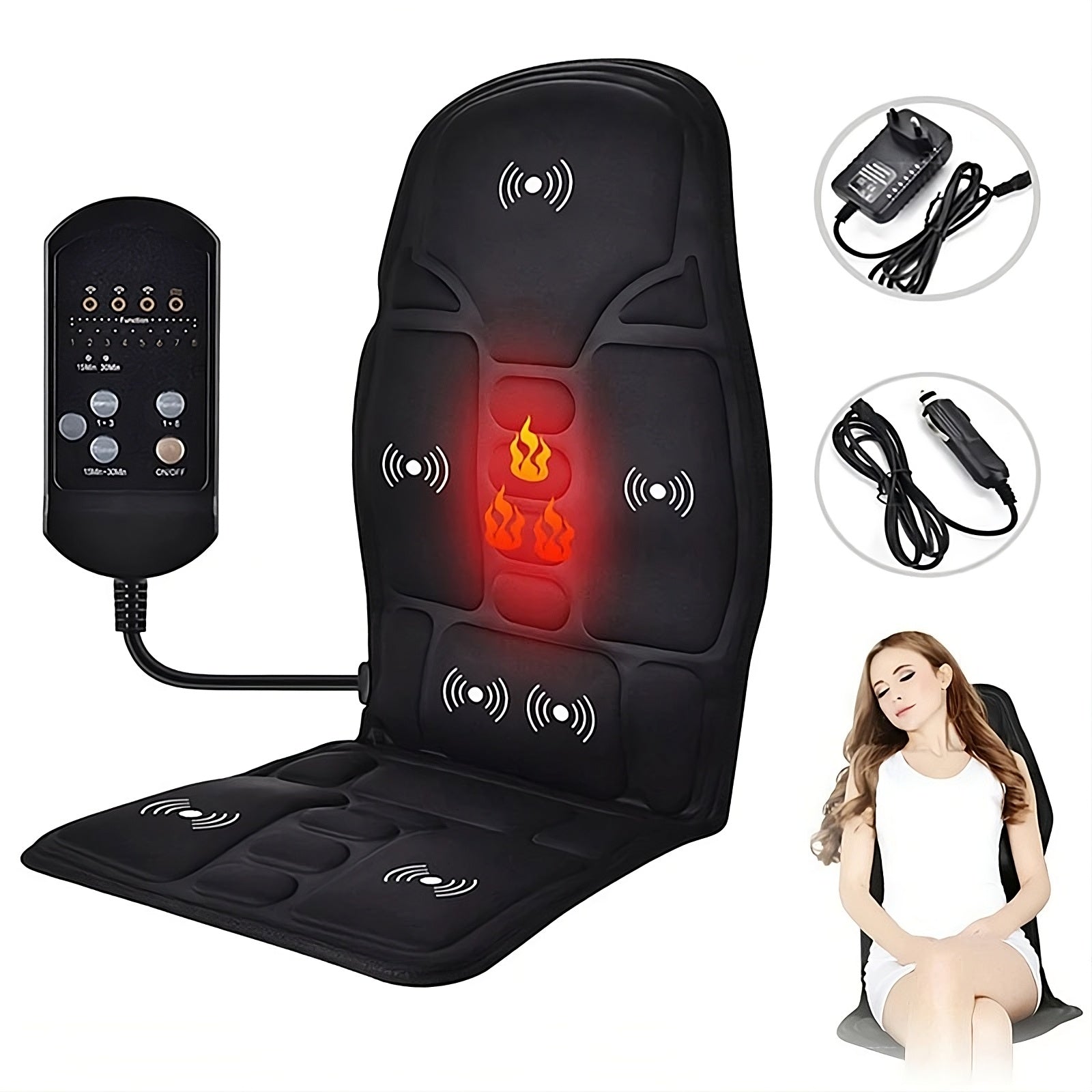 Multi-Mode Vibrating Massage Chair Pad - AgTechShop