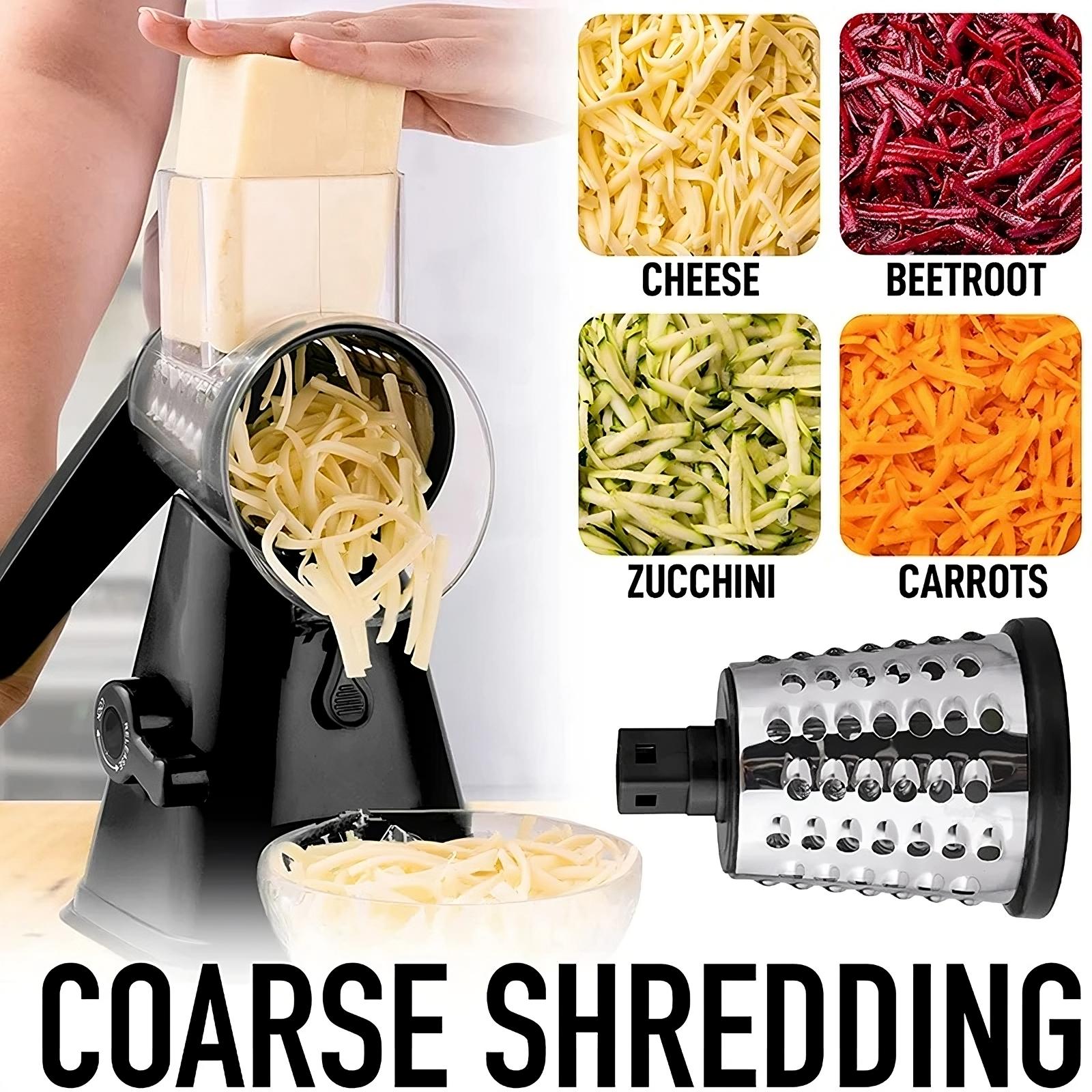3-in-1 Rotary Cheese Grater & Vegetable Slicer - AgTechShop