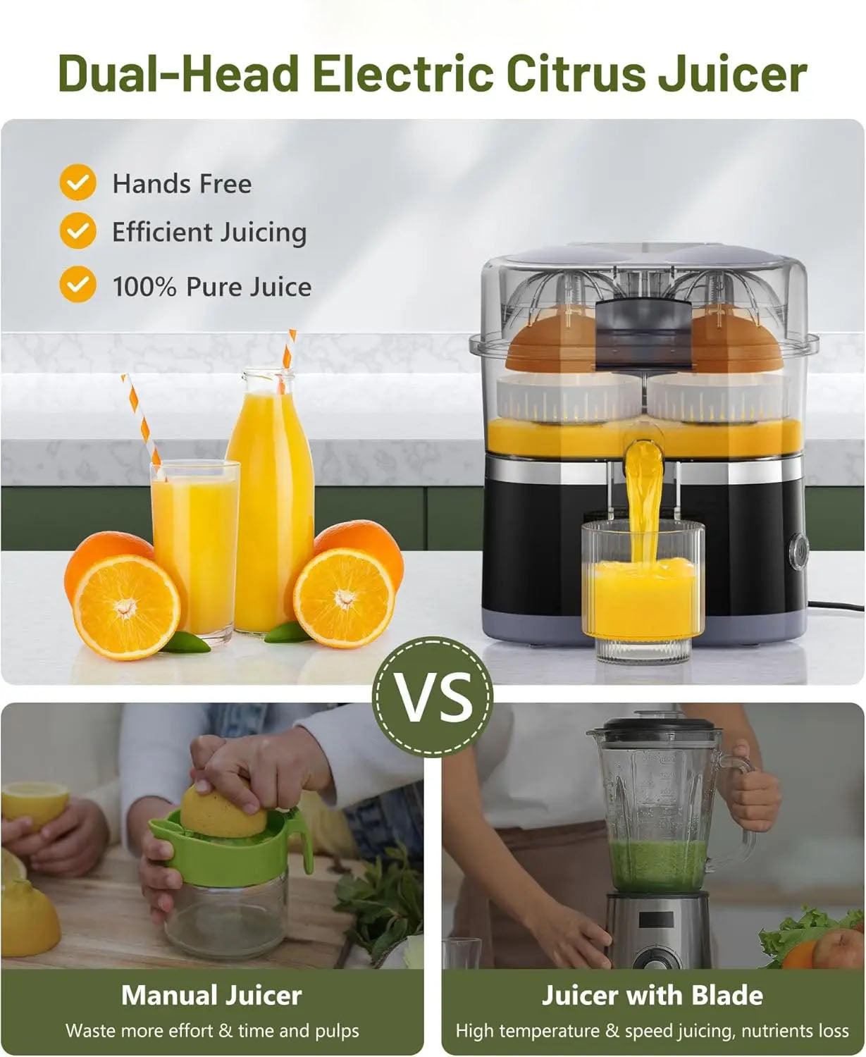 Dual Head Electric Juicer - AgTechShop