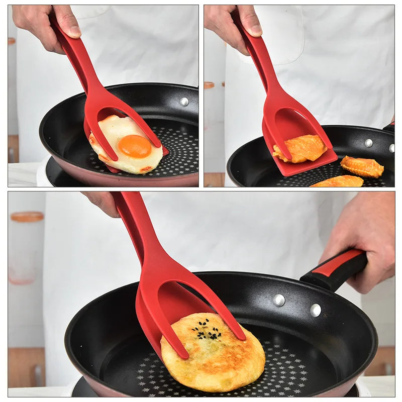 2 In 1 Spatula Tongs for Eggs - AgTechShop