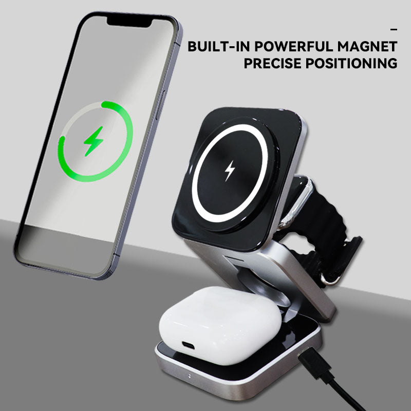 Portable 3 in 1 Foldable Wireless Charger Stand - AgTechShop
