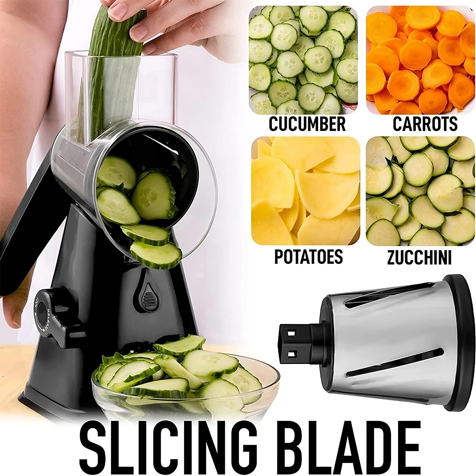 3-in-1 Rotary Cheese Grater & Vegetable Slicer - AgTechShop
