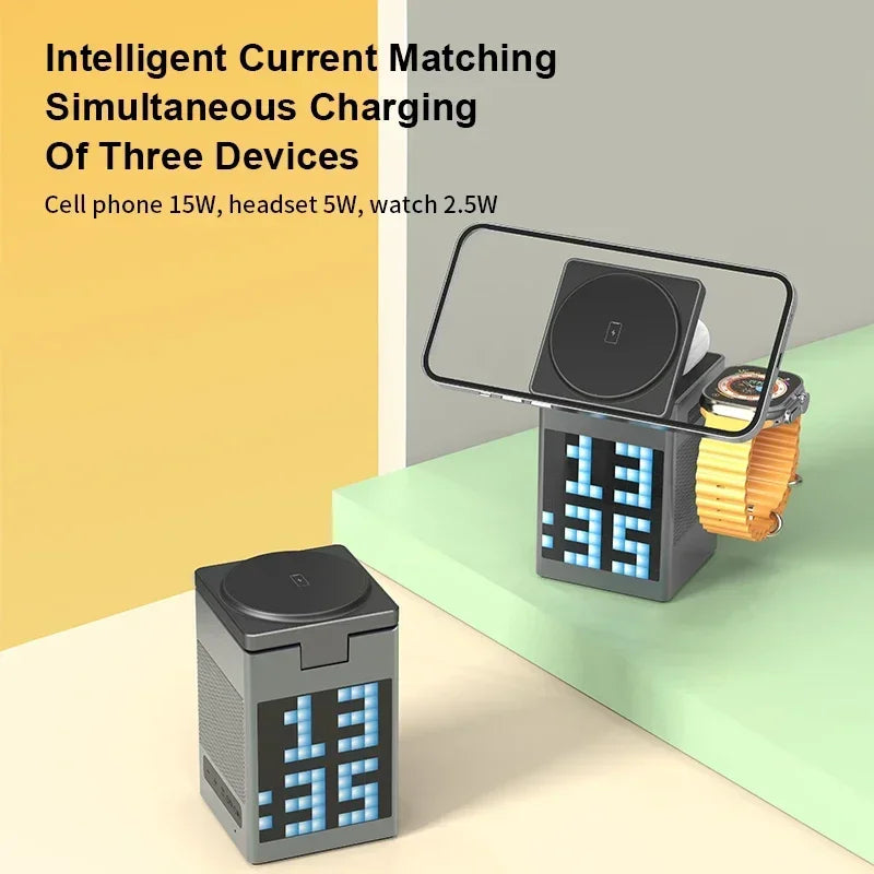 6 in 1 Magnetic Wireless Charger & Speaker - AgTechShop