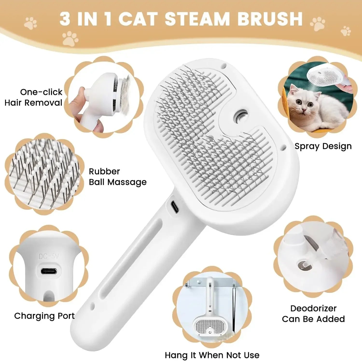 Pet Steam Grooming Comb - AgTechShop