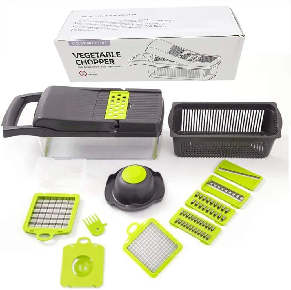 12 in 1 Vegetable Cutter Slicer Chopper with Basket - AgTechShop