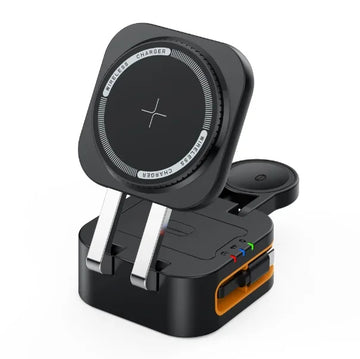 Magnetic 3 in 1 Wireless Charger Station With Extension Cords - AgTechShop